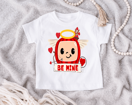 Be Mine cocomelon Valentine's Day size KIDS 7.5x6.5 DTF TRANSFERPRINT TO ORDER - Do it yourself Transfers