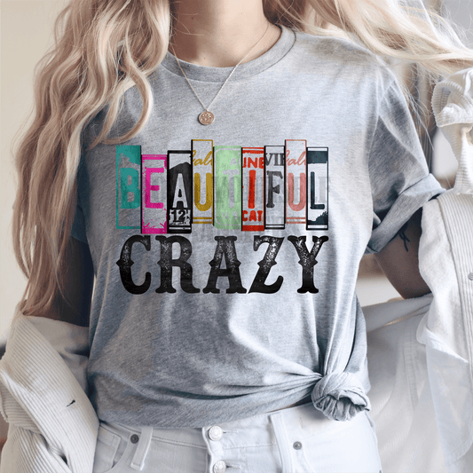 Beautiful Crazy mom mama adult size 8. DTF TRANSFERPRINT TO ORDER - Do it yourself Transfers