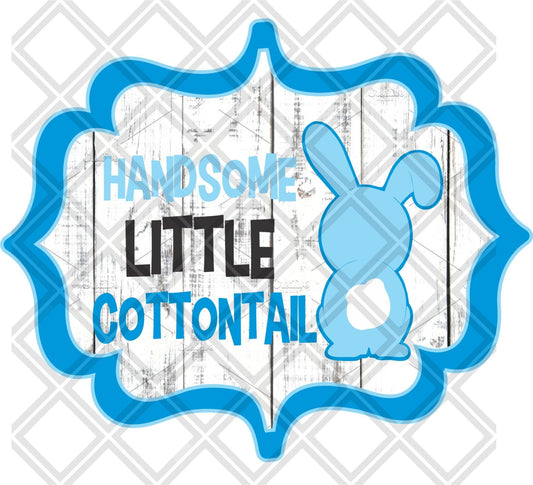 Handsome Little Cottontail DTF TRANSFERPRINT TO ORDER - Do it yourself Transfers