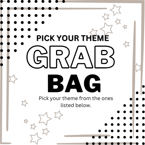 IRON ON SAFE GRAB BAG Bundles GLITTER 20 TRANSFERS - Do it yourself Transfers