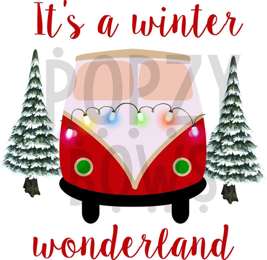 Its A Winter Winderland DTF TRANSFERPRINT TO ORDER - Do it yourself Transfers